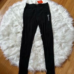 black superdry cotton leggings